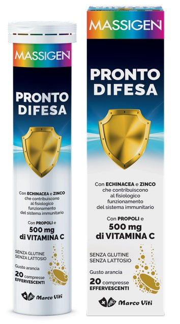 marco viti farmaceutici massigen pronto difesa 20 compresse effervescenti massigen ean 8050519570183