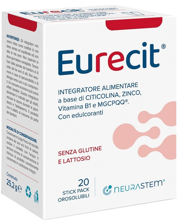 nessuno eurecit 20 stick pack orosolubili da 126 g