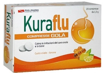 pool pharma kuraflu gola limonemiele 20 compresse kuraflu