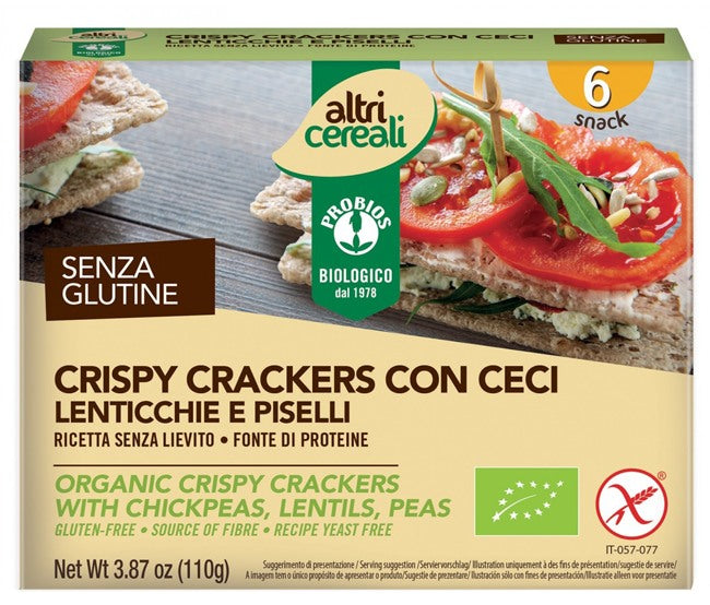 probios societa benefit altricereali crispy crackers con ceci 110 g probios ean 8018699022878