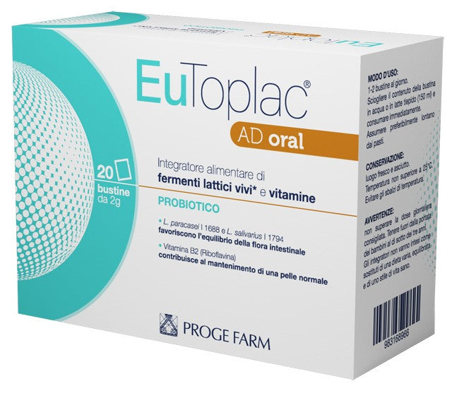 progefarm eutoplac ad oral 20 bustine proge farm