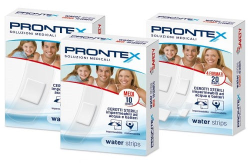 safety cerotto prontex water strips assortito 20 pezzi prontex