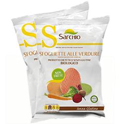sarchio sfogliette alle verdure senza glutine sacchetto 55 g sarchio ean 8003712008984