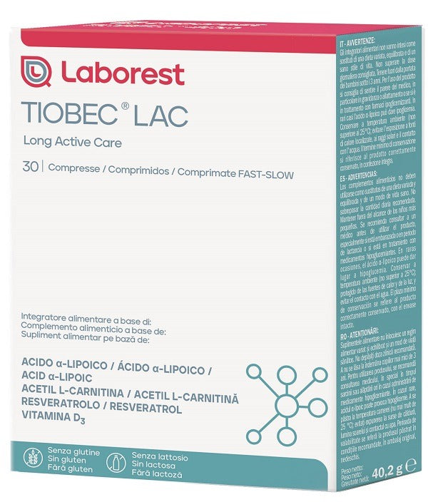 tiobec tiobec lac 30 compresse tiobec ean 8429603005267