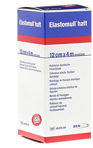 bsn medical benda elastica autoadesiva elastomull haft compressione forte 12x400 cm elastomull ean 4042809705065