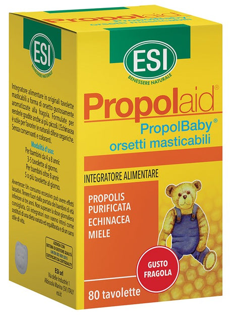 esi esi propolaid propolbaby orsetti 80 compresse masticabili propolaid ean 8008843004027