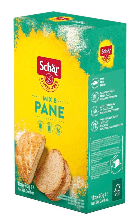 schar due schar mix b preparato pane senza lattosio 1 kg 20 g schar ean 8008698004807