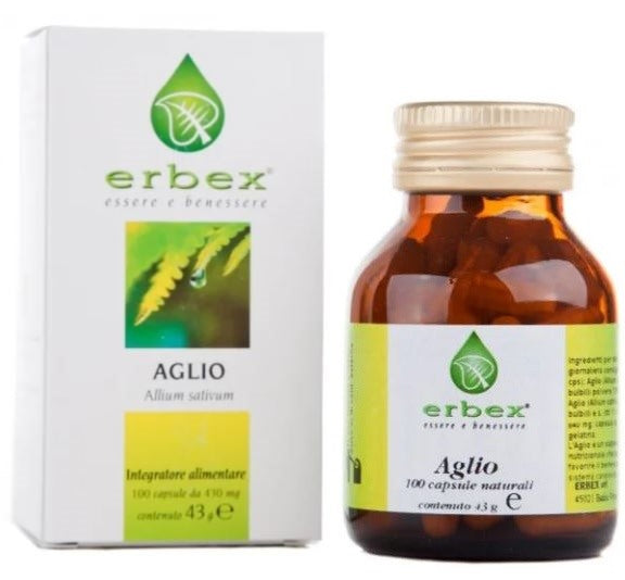 erbex aglio 100 capsule 430 mg erbex ean 8013710023018
