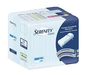 serenity traversa salvamaterasso per incontinenza serenity classic rimboccabile misura 80x180cm 30 pezzi serenity ean 8003670233398