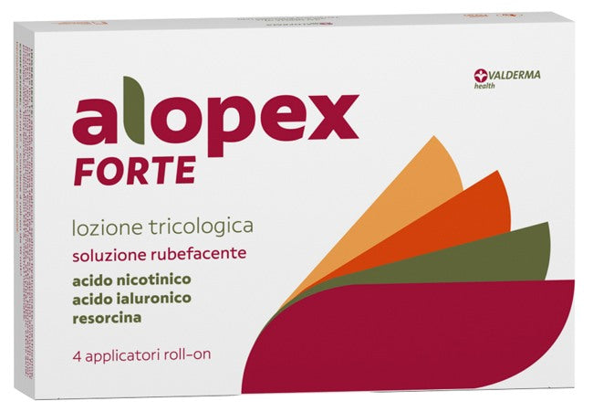 valderma alopex forte lozione rubefacente 4 roll on 40 ml valderma