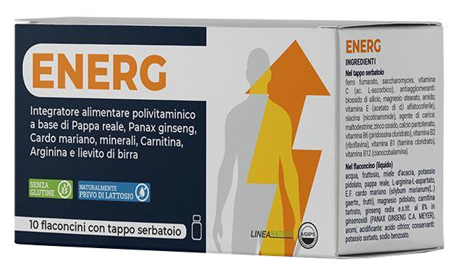 agips farmaceutici energ 10 flaconcini 10 ml con tappo serbatoio agips farmaceutici