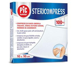 pikdare garza compressa idrofila pic stericompress 10x10 cm 4 buste 25 pezzi pic ean 8058090048008