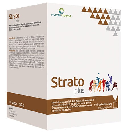 aqua viva srl strato plus 10 bustine 25 g gusto agrumi nutrifarma ean 8032611852671