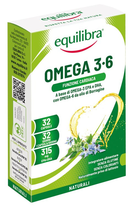 equilibra syrio omega 3 6 32 capsule equilibra ean 8000137001606