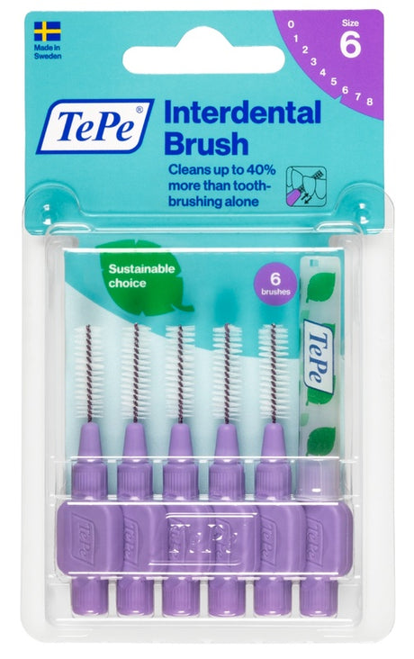 tepe prodotti ig orale tepe scovolino viola 11mm 6 pezzi tepe ean 7317400010892