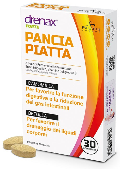 paladin pharma drenax forte pancia piatta 30 compresse drenax ean 8052049550512