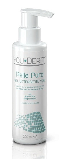 menarini otc youderm pelle pura gel detergente viso 200 ml youderm ean 8012992009420