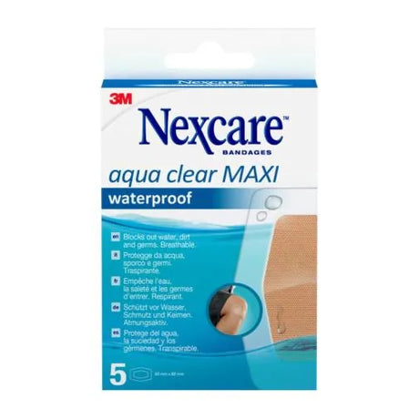 3m italia polifarma cerotto nexcare aqua 360 60x89 maxi 5 pezzi nexcare ean 4054596746664