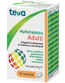teva italia ch multivitaminico adulti teva 30 compresse 30 g teva