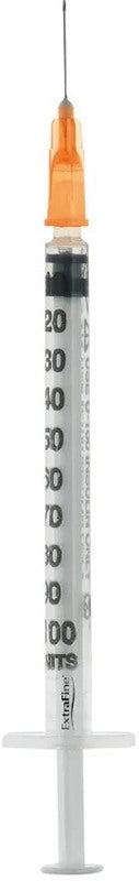 desa pharma siringa per insulina extrafine 1ml 100 ui ago removibile 25 gauge 05x16 mm 1 pezzo extrafine ean 8026486013817