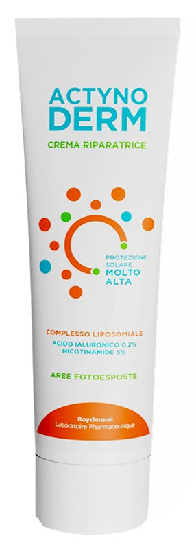 roydermal actynoderm crema riparatrice aree fotoesposte fotoprotezione 50 molto alta 30 ml roydermal
