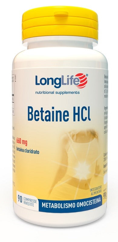 longlife longlife betaine hcl 90 compresse long life ean 8054521000362