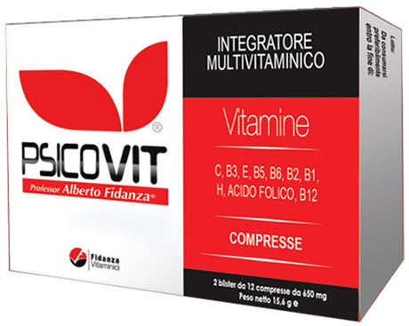 fidanza vitaminici psicovit 24 compresse 156 g fidavit