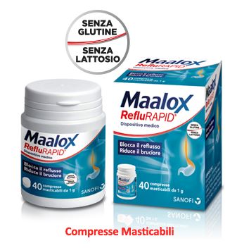 opella healthcare maalox reflurapid 40 compresse masticabili maalox