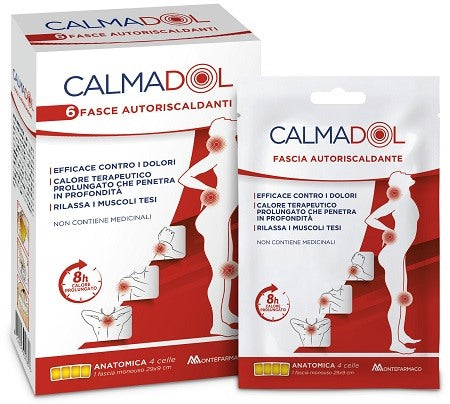montefarmaco calmadol fascia riscaldante pack 6 pezzi calmadol ean 8004995457681