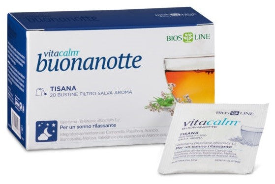 bios line vitacalm buonanotte tisana 20 bustine vitacalm ean 8030243005038