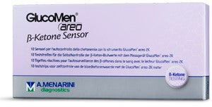 menarini diagn strisce misurazione chetonemia glucomen areo b ketone sensor 10 pezzi glucomen