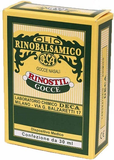 deca rinostil gocce nasali flacone 30ml olio rinobalsamico per laprotezione della mucosa nasale e la pulizia delle fosse nasali deca laboratorio chimico