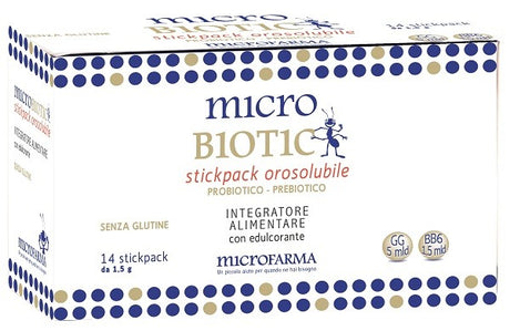 microfarma microbiotic stick pack 14 bustine microfarma
