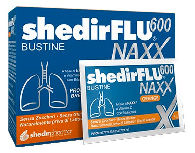 shedir pharma shedirflu 600 naxx arancia senza zuccheri 20 bustine shedir
