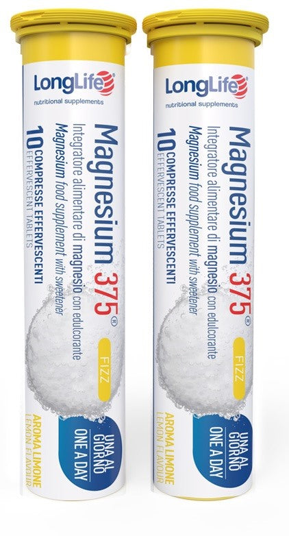 longlife longlife magnesium 375 fizz 20 compresse effervescenti long life ean 8054521003943