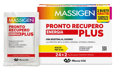 marco viti promo massigen pronto recupero energia plus 24 bustine 2 bustine marco viti ean 8050519570602