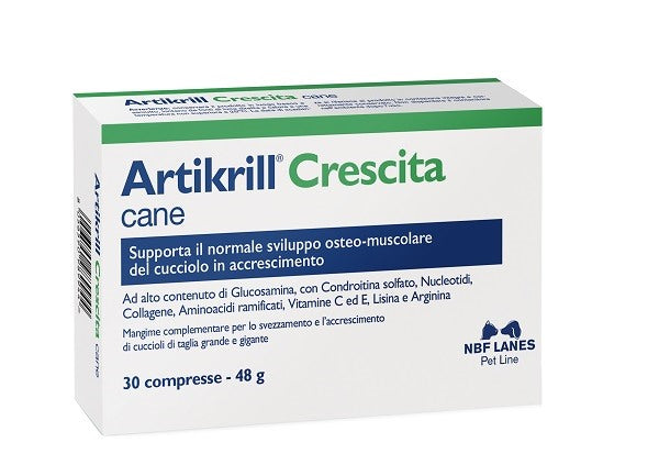 nbf lanes vet artikrill crescita 30 compresse artikrill ean 8056590989944