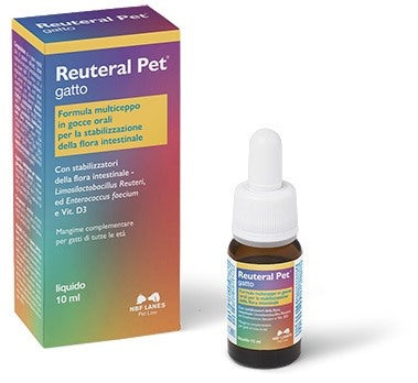 nbf lanes vet reuteral pet gatto gocce 10 ml ean 8056590989791