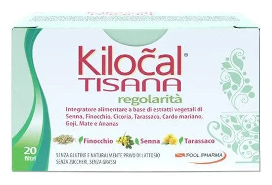 pool pharma kilocal tisana regolarita 20 filtri kilocal