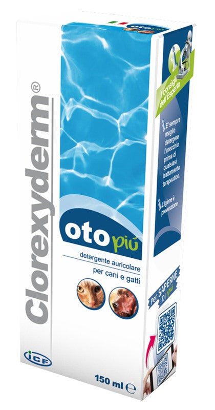 icf clorexyderm oto piu 150 ml clorexyderm ean 8009722003957