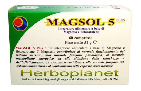 herboplanet magsol 5 plus 60 compresse herboplanet ean 8032185010613
