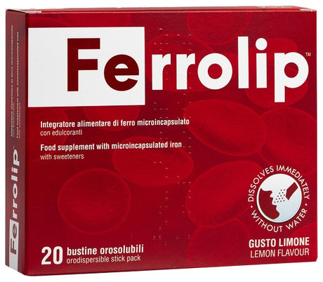 u g a nutraceuticals ferrolip 20 bustine orosolubili gusto limone ean 8033120250392