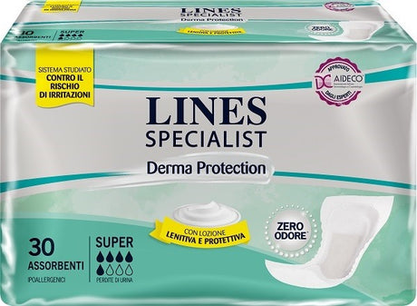 fater adult pannolone lines specialist derma sagomato anatomico super 30 pezzi lines ean 8001480057081