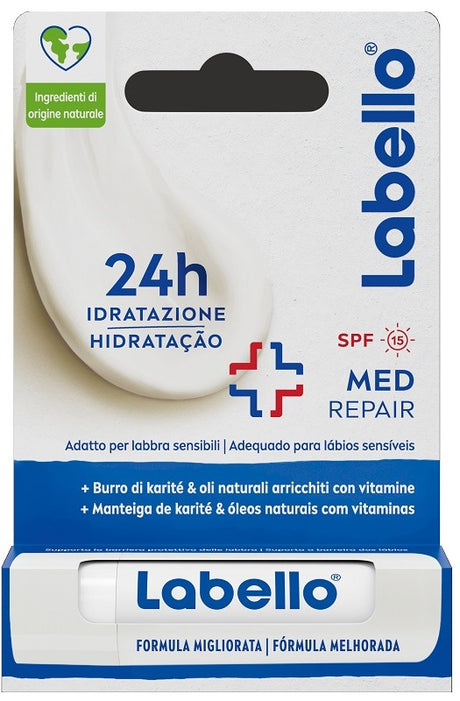 beiersdorf labello med repair spf15 24h idratazione fondente sulle labbra 55 ml labello ean 4006000002521