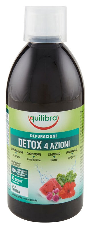 equilibra syrio detox 4 azioni gusta frutta 500 ml equilibra ean 8000137003099
