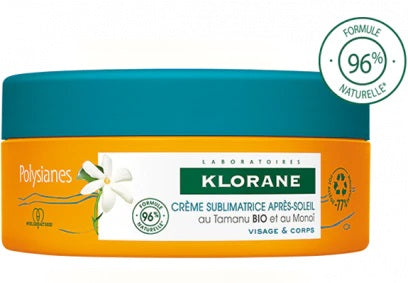 pierre fabre klorane crema sublimatrice doposole viso e corpo tamanu e monoi 200 ml klorane ean 3282770206715