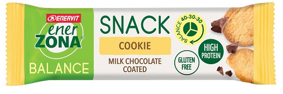 enervit enerzona snack cookie milk ciocholate 33 g enervit ean 8007640825095