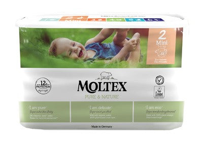 serenity pannolini moltex pure nature mini 3 6 kg taglia 2 38 pezzi ean 4018639010044