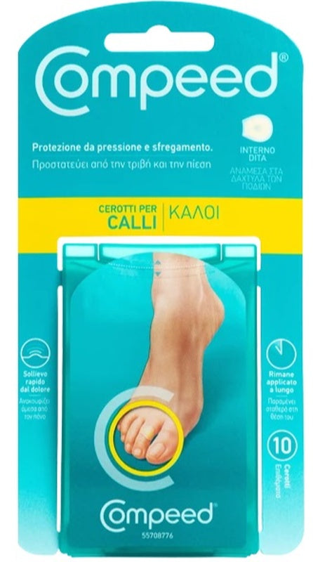 perrigo hra compeed cerotti per calli interno dita 10 pezzi compeed ean 3663555001952