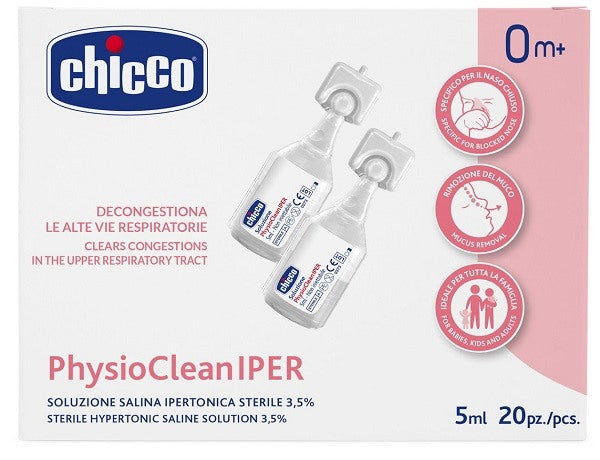 artsana chicco chicco soluzione hypertonic 5 ml 20 pezzi chicco ean 8058664124725